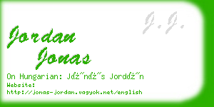 jordan jonas business card